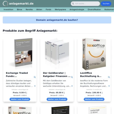 Screenshot anlagemarkt.de