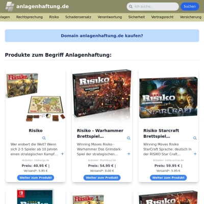 Screenshot anlagenhaftung.de