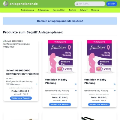 Screenshot anlagenplaner.de