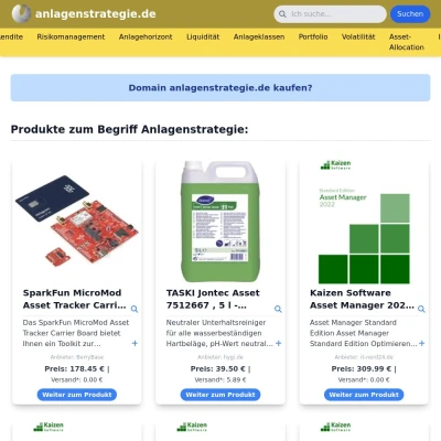 Screenshot anlagenstrategie.de