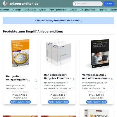 Screenshot anlagerenditen.de