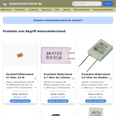 Screenshot anlasswiderstand.de