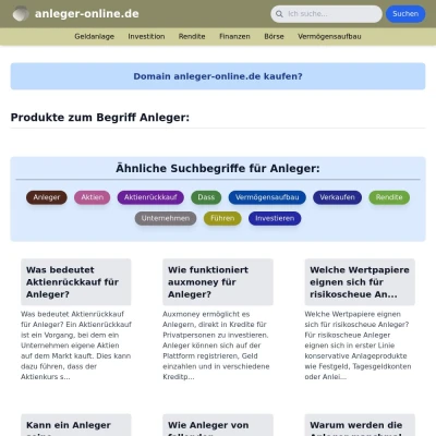 Screenshot anleger-online.de