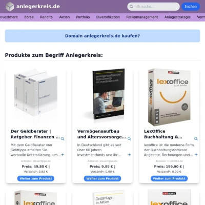 Screenshot anlegerkreis.de