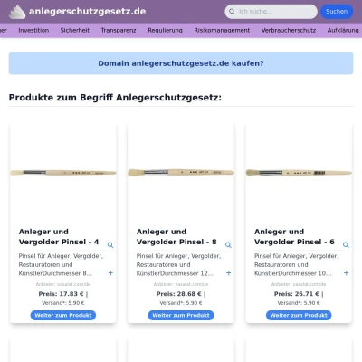 Screenshot anlegerschutzgesetz.de