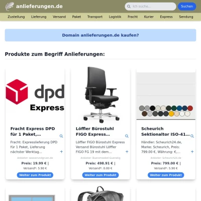 Screenshot anlieferungen.de