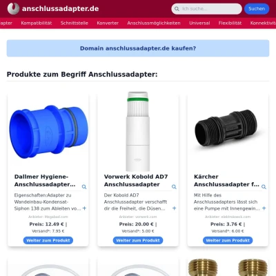 Screenshot anschlussadapter.de