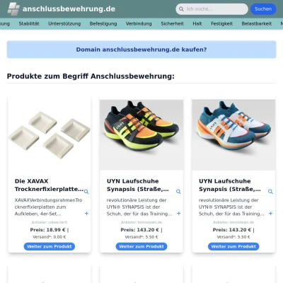 Screenshot anschlussbewehrung.de