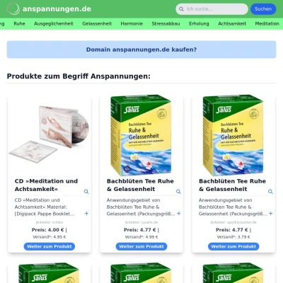Screenshot anspannungen.de