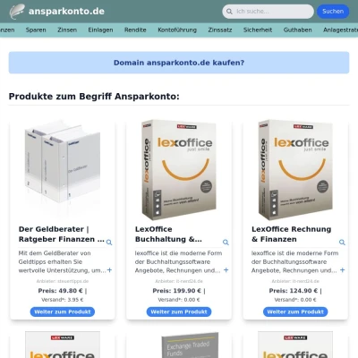 Screenshot ansparkonto.de