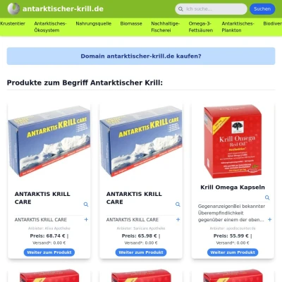 Screenshot antarktischer-krill.de