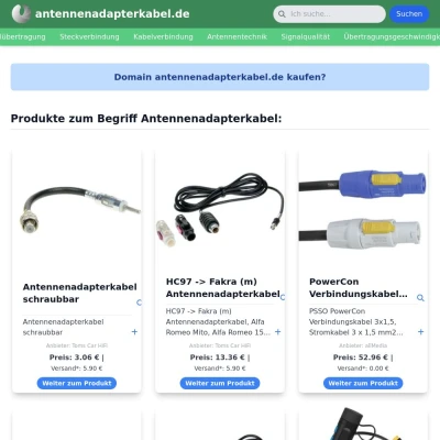 Screenshot antennenadapterkabel.de