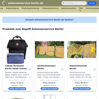 Screenshot antennenservice-berlin.de