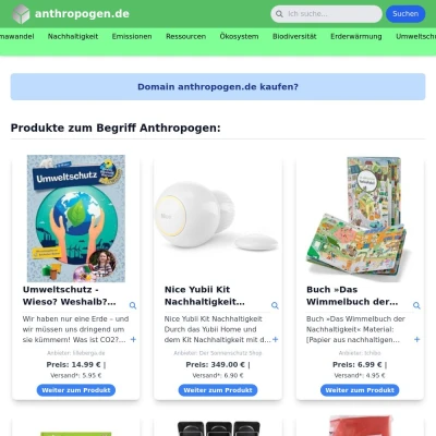 Screenshot anthropogen.de