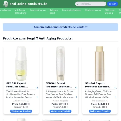 Screenshot anti-aging-products.de