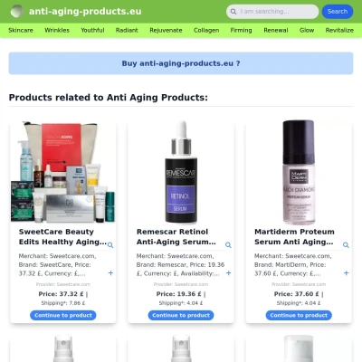 Screenshot anti-aging-products.eu