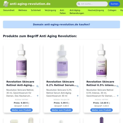 Screenshot anti-aging-revolution.de