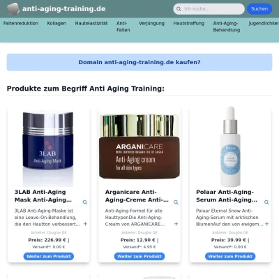 Screenshot anti-aging-training.de