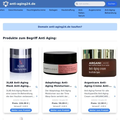 Screenshot anti-aging24.de