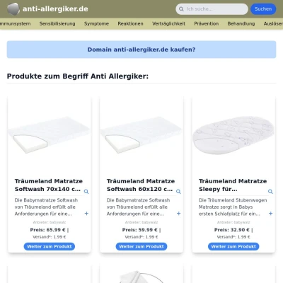 Screenshot anti-allergiker.de