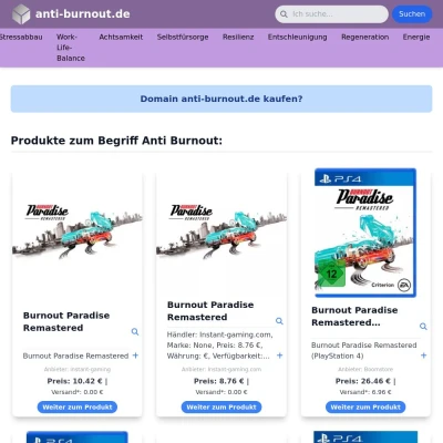 Screenshot anti-burnout.de