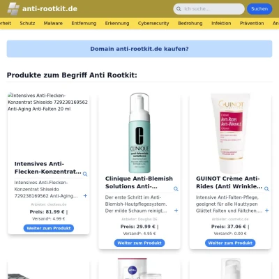 Screenshot anti-rootkit.de