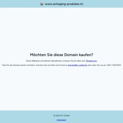 Screenshot antiaging-produkte.ch