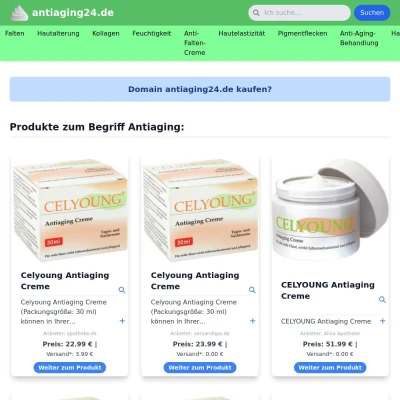 Screenshot antiaging24.de