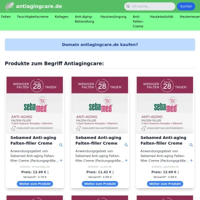 Screenshot antiagingcare.de