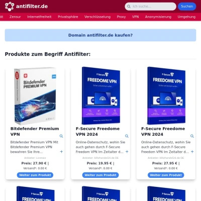 Screenshot antifilter.de