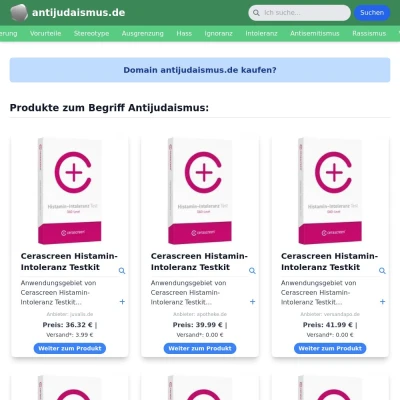 Screenshot antijudaismus.de