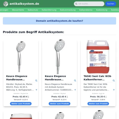 Screenshot antikalksystem.de
