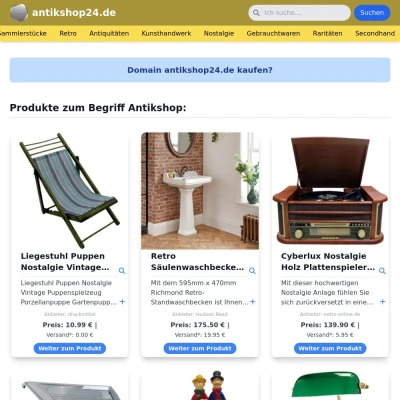 Screenshot antikshop24.de