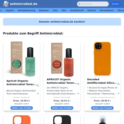 Screenshot antimicrobial.de