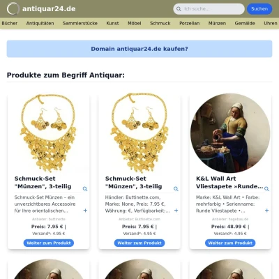 Screenshot antiquar24.de