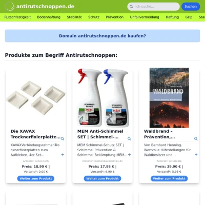 Screenshot antirutschnoppen.de