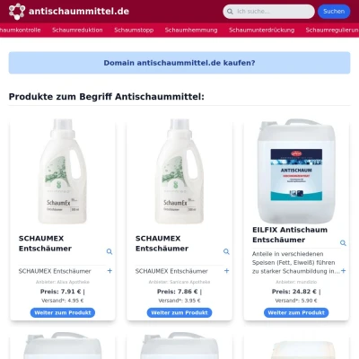 Screenshot antischaummittel.de