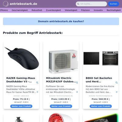 Screenshot antriebsstark.de