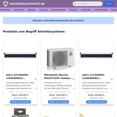 Screenshot antriebssysteme24.de