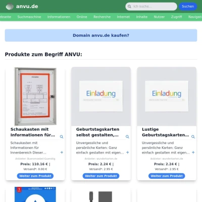 Screenshot anvu.de