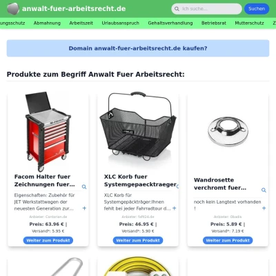 Screenshot anwalt-fuer-arbeitsrecht.de
