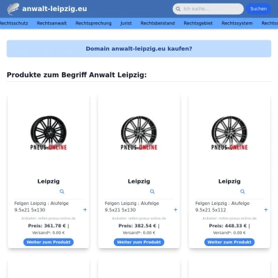 Screenshot anwalt-leipzig.eu