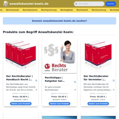 Screenshot anwaltskanzlei-koeln.de