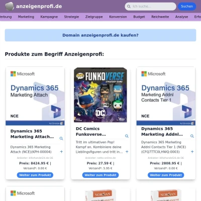 Screenshot anzeigenprofi.de