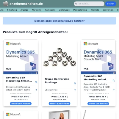 Screenshot anzeigenschalten.de