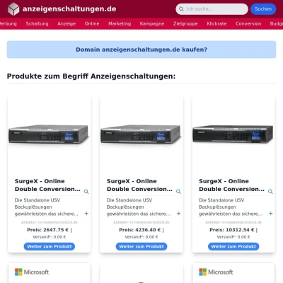 Screenshot anzeigenschaltungen.de