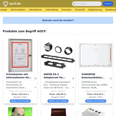 Screenshot aocf.de