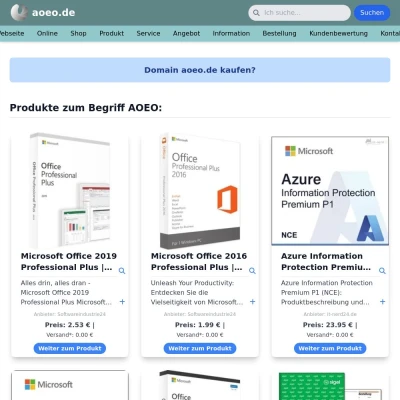 Screenshot aoeo.de