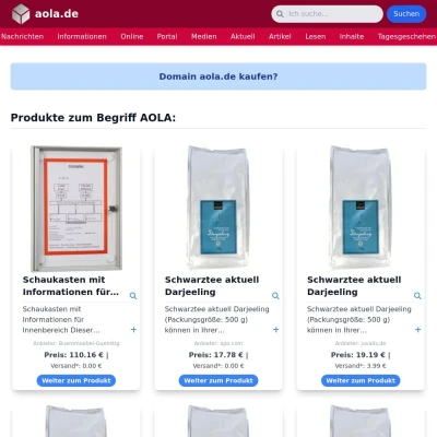 Screenshot aola.de