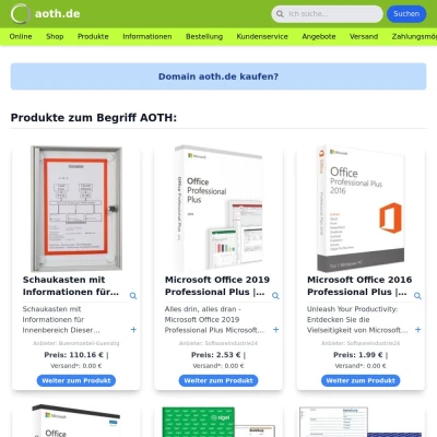 Screenshot aoth.de
